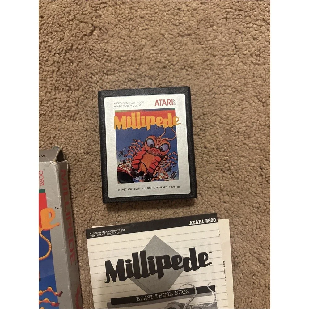 Millipede Atari 2600 CIB Box Manual Cartridge